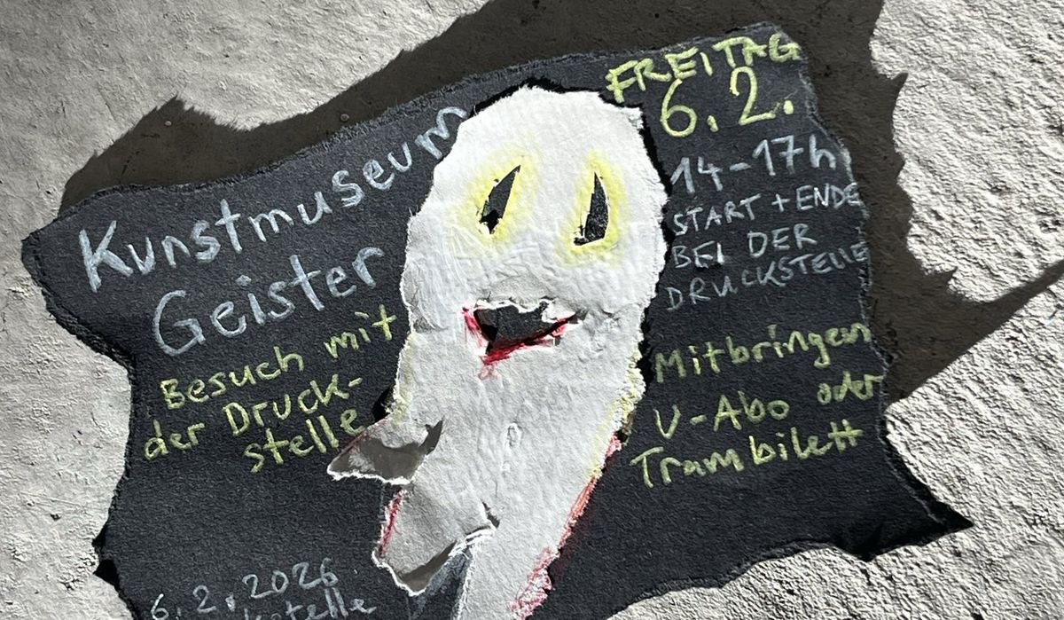 Flyer Ausstellungsbesuch Geister