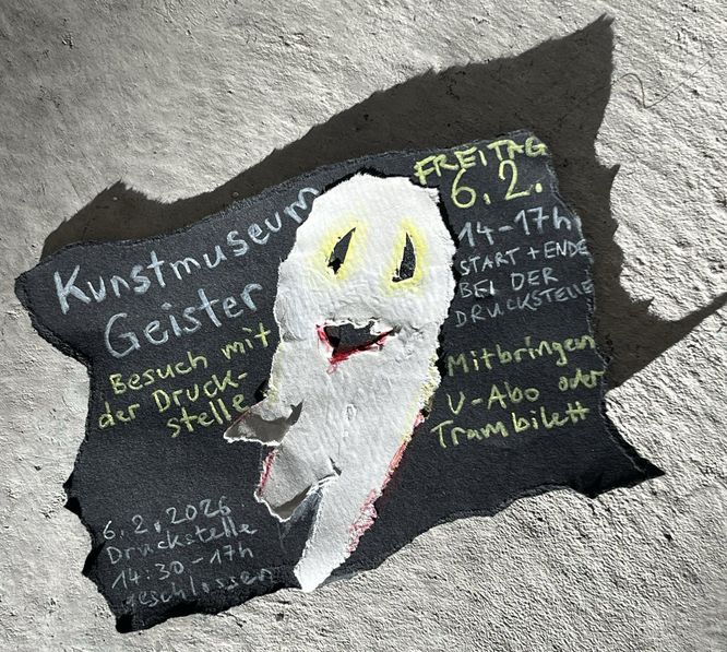 Flyer Ausstellungsbesuch Geister