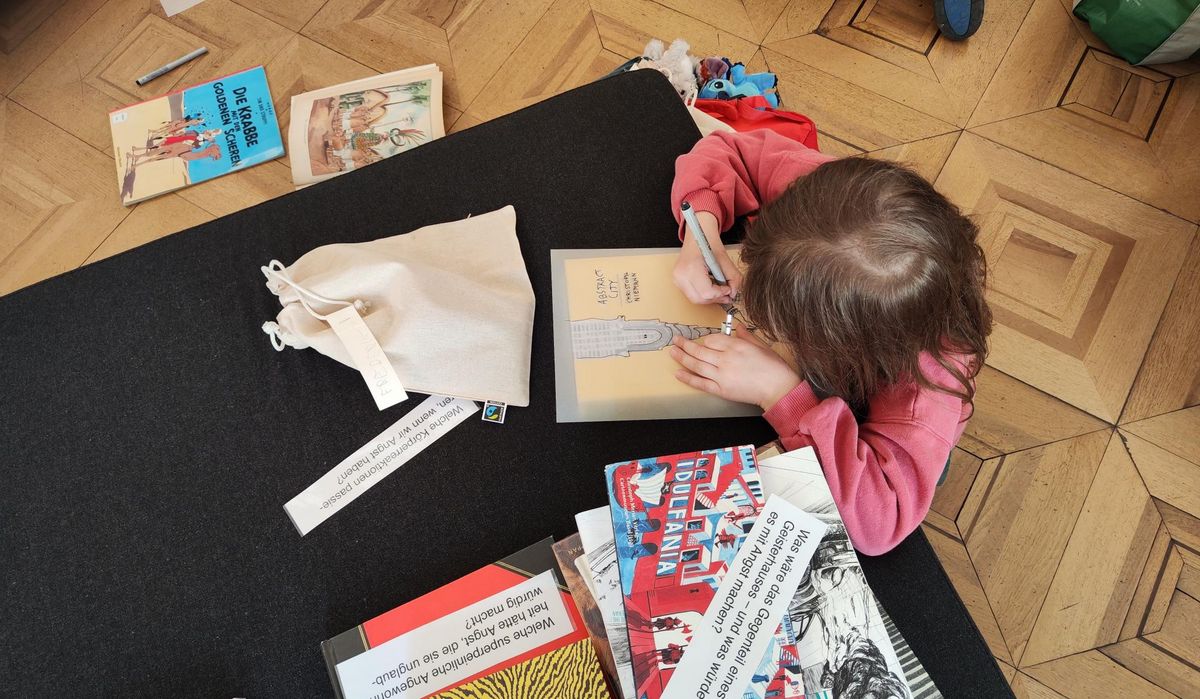 Kinder im Cartoonmuseum Basel