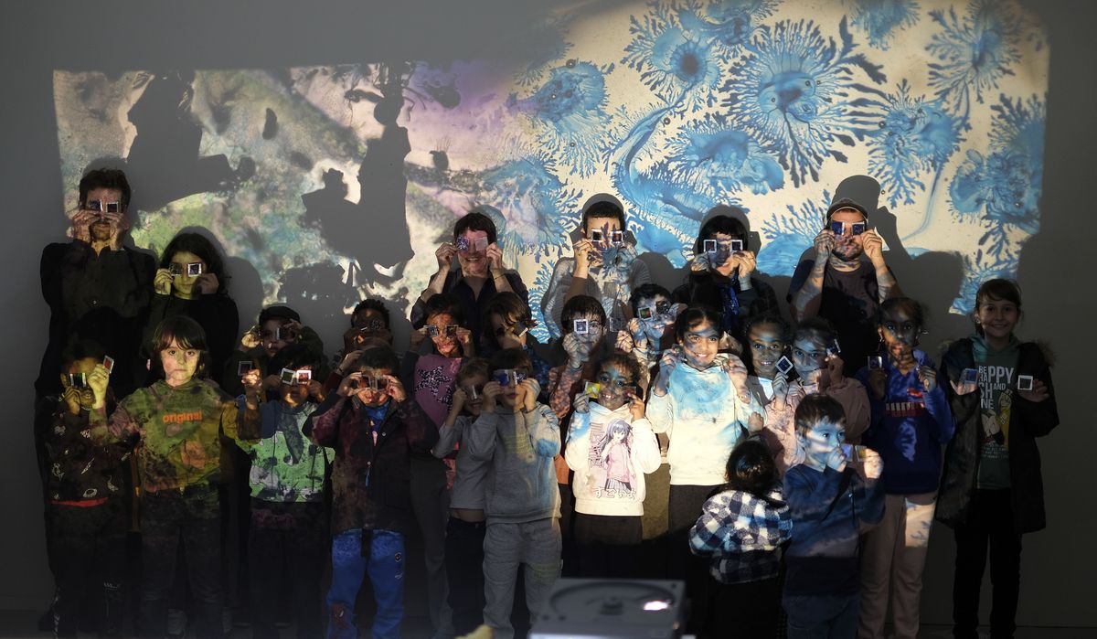 Alle Kinder an der Ausstellung