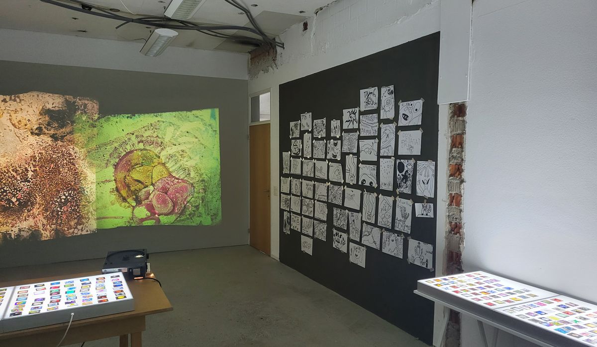 Ausstellung in der Zwischennutzung Klybeck