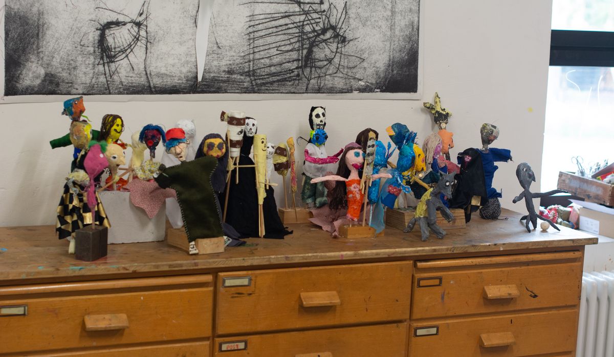 Alle Handpuppen der Kinder