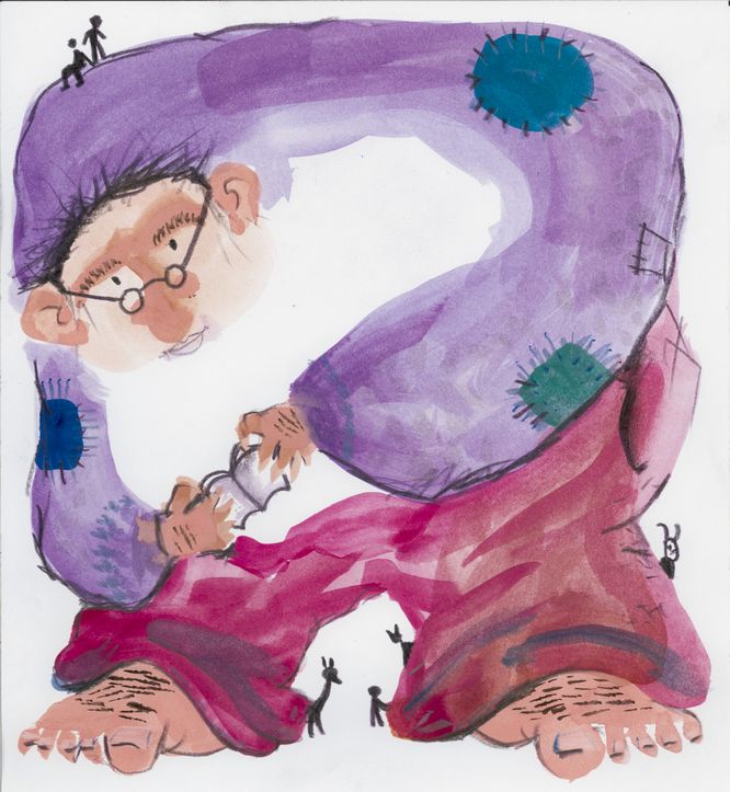 Illustration eines Riesens